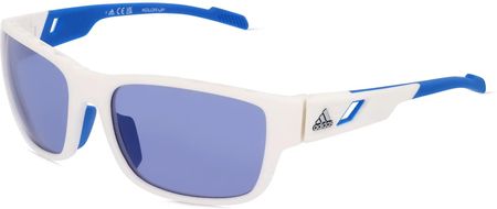 ADIDAS SP0069 Uniwersalne okulary przeciwsłoneczne, Oprawka: Tworzywo sztuczne, biały