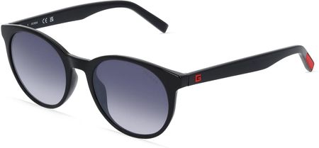 GUESS GU00023 Damskie okulary przeciwsłoneczne, Oprawka: Tworzywo sztuczne, czarny