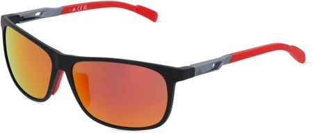 ADIDAS SP0061 Uniwersalne okulary przeciwsłoneczne, Oprawka: Tworzywo sztuczne, czarny