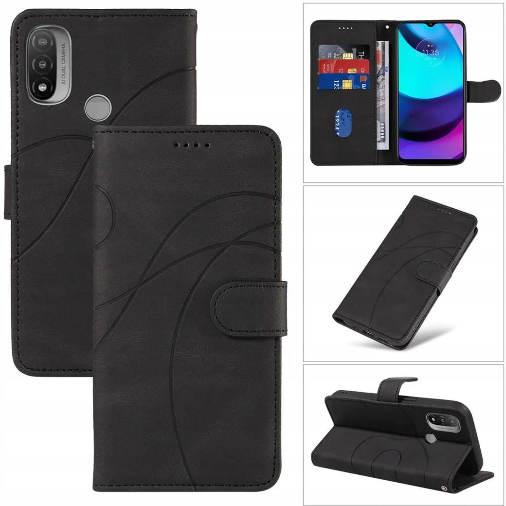 RanTuo Cover per Motorola Moto G Power 2021 Etui Custodia, con Slot per Schede, Staffa Incorporata, Custodia Flip Cover in Pelle PU per Motorola Moto G Power 2021.(Blu