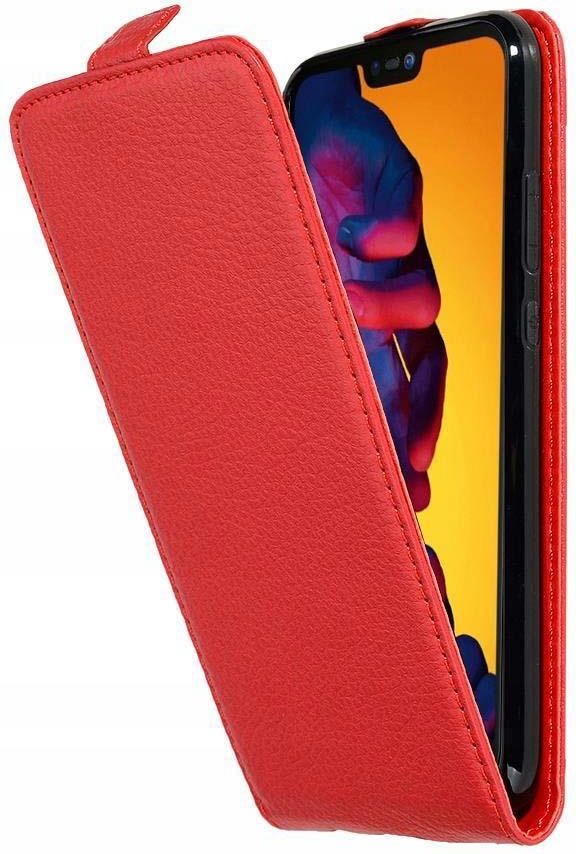 Cadorabo Cover Bicolore Per Huawei P20 Lite / Nova 3E - Silicone TPU Rosso E Nero + Retro In Vetro Temperato - 2