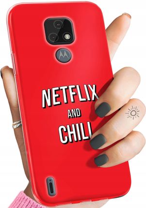 Hello Case Etui Do Motorola Moto E7 Netflix Seriale