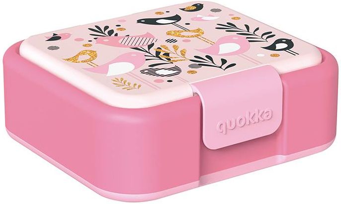 Quokka KIDS TWIST FLOWERS - Boîte à Sandwich Pour Enfants Anti-Fuites, Polypropylène Sans BPA, Motif Fleurs