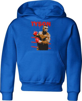 Mike Tyson Dziecięca bluza prezent dla sportowca boksera (152, Niebieski)