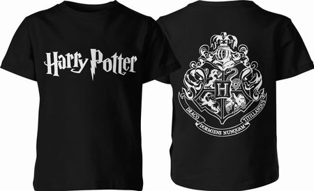 Harry Potter Dziecięca koszulka prezent dla fana harrego pottera (152, Czarny)