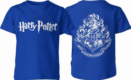 Harry Potter Dziecięca koszulka prezent dla fana harrego pottera (164, Niebieski)