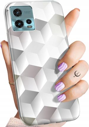 Hello Case Etui Do Motorola Moto G72 3D Geometryczne Iluzja Obudowa Pokrowiec