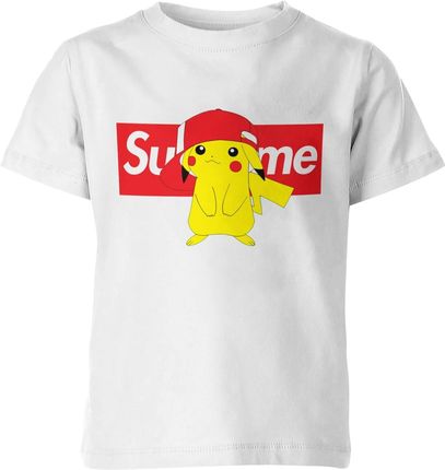 Pokemon Pikachu Dziecięca koszulka (164, Biały)