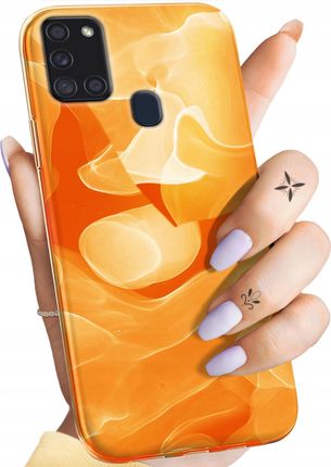 Hello Case Etui Do Samsung Galaxy A21S Pomarańczowe Pomarańcze Orange Obudowa