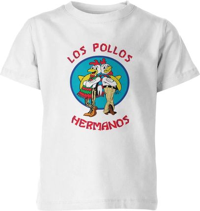 Breaking Bad Los Pollos Hermanos Dziecięca koszulka (128, BiaĹ‚y)