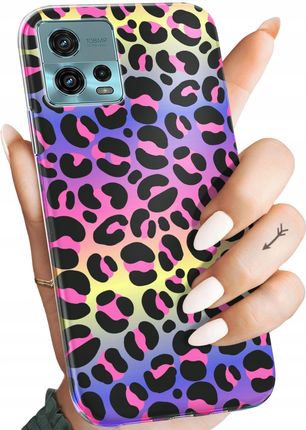 Hello Case Etui Do Motorola Moto G72 Kolorowe Barwy Tęcza Obudowa Pokrowiec Case