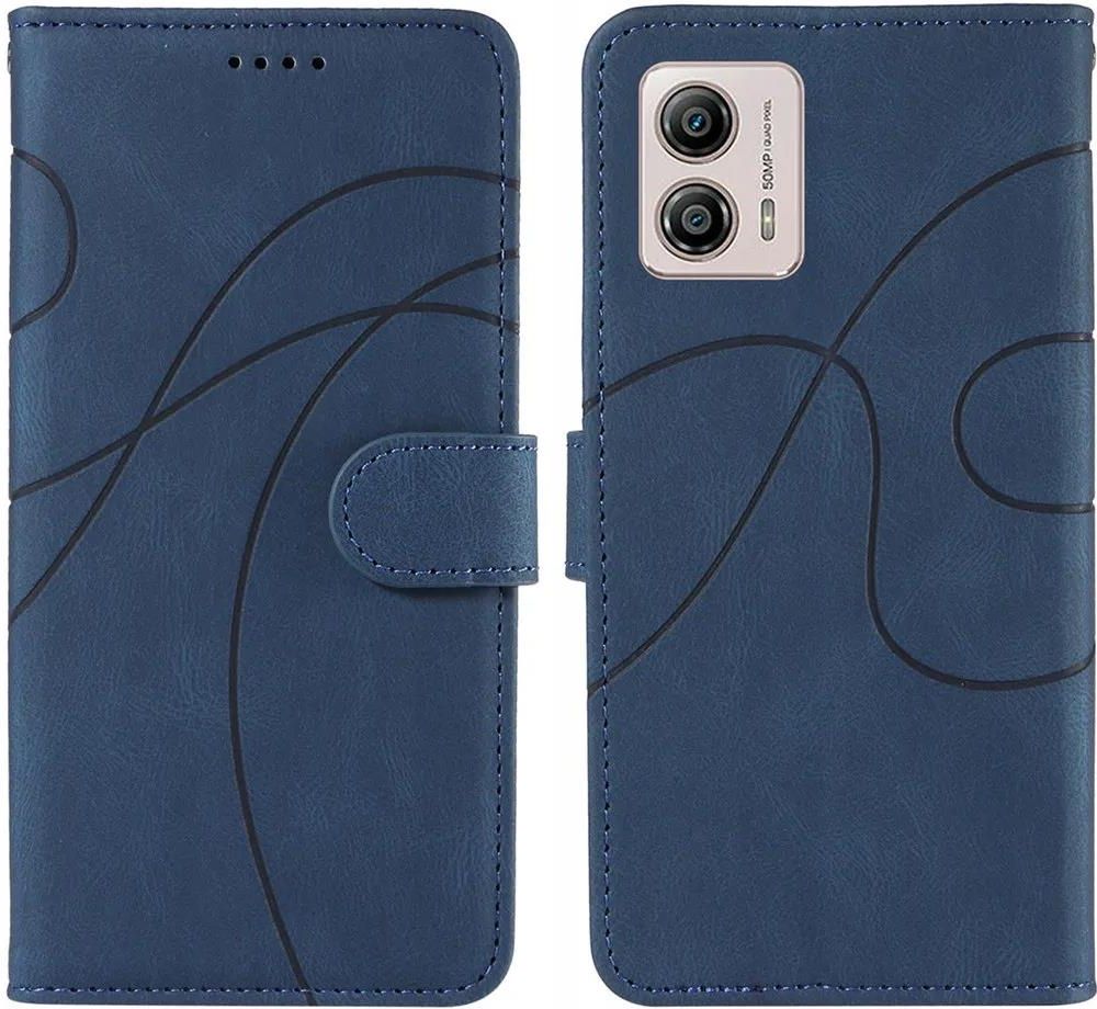 Custodia Motorola Moto G8 In Pelle PU Con Magnetica, Portafoglio Con Slot Carte, Nero - 3