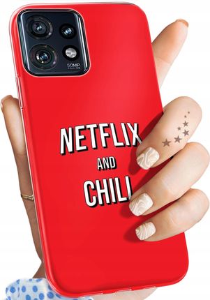 Hello Case Etui Do Motorola Edge 40 Pro Netflix Seriale Filmy Kino Obudowa Case