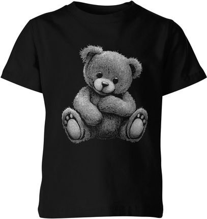 Pluszowy Miś Dziecięca koszulka z misiem (152, Czarny)