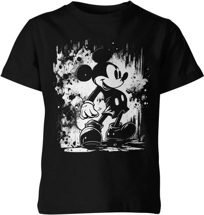 Myszka Miki Dziecięca koszulka z myszką (128, Czarny)