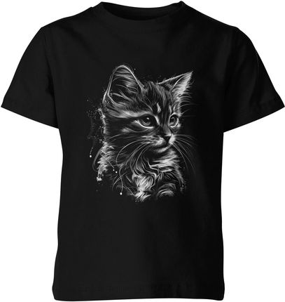 Kotek Dziecięca koszulka (140, Czarny)