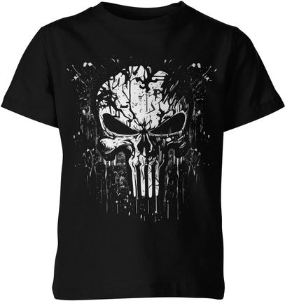Czaszka The Punisher Dziecięca koszulka (128, Czarny)