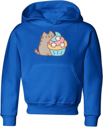 Pusheen Kot Dziecięca bluza (134, Niebieski)