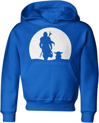 Star Wars Baby Yoda Mandalorian Dziecięca bluza (134, Niebieski)