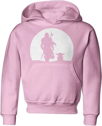 Star Wars Baby Yoda Mandalorian Dziecięca bluza (134, Różowy)