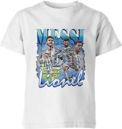 Leo Messi Argentyna Dziecięca koszulka (128, Biały)