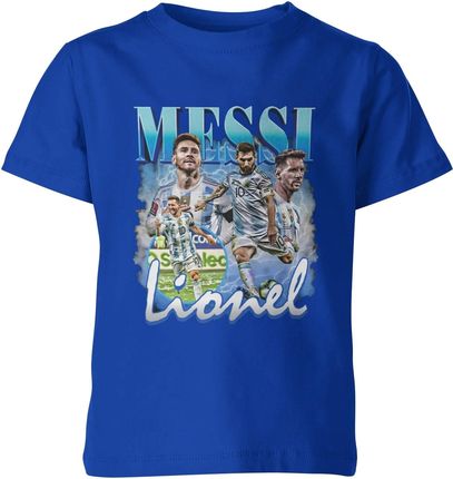 Leo Messi Argentyna Dziecięca koszulka (164, Niebieski)