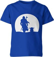 Star Wars Baby Yoda Mandalorian Dziecięca koszulka (152, Niebieski)