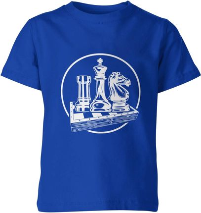 Szachy prezent dla szachisty Dziecięca koszulka (140, Niebieski)