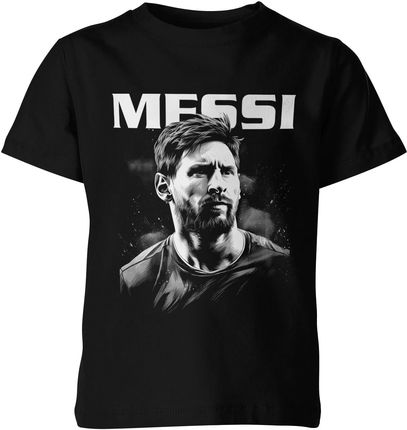 Leo Messi GOAT Dziecięca koszulka (128, Czarny)