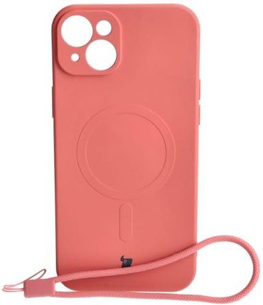 Bizon Etui Case Silicone Magsafe Do Apple Iphone 15 Plus Brudny Róż