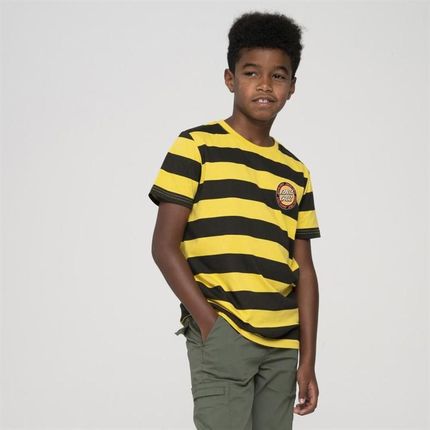 koszulka SANTA CRUZ - Youth Outer Ringed Dot T-Shirt Gold Stripe (GOLD STRIPE ) rozmiar: 8-10