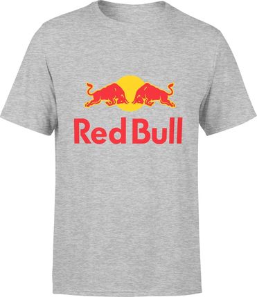 Red Bull racing Męska koszulka z nadrukiem f1 (S, Szary)
