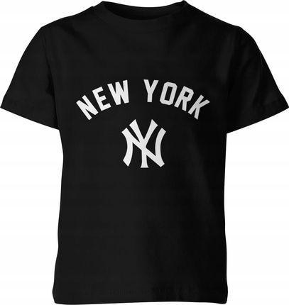 New Yorker Dziecięca koszulka (128, Czarny)