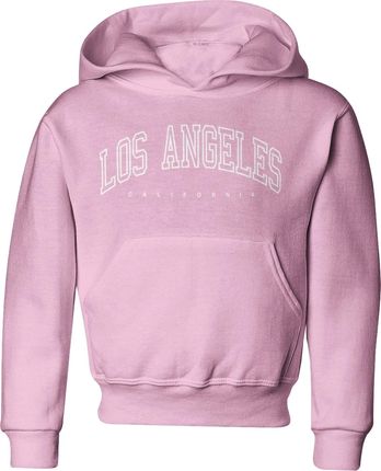 Los Angeles California Dziecięca bluza (140, Różowy)