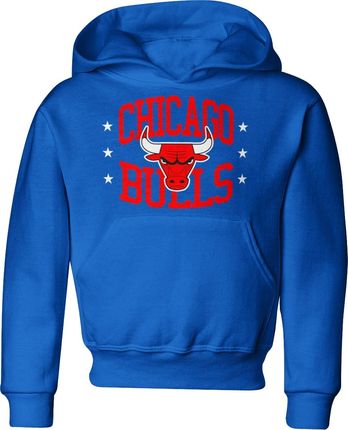 Chicago Bulls Dziecięca bluza NBA prezent dla sportowca boksera (140, Niebieski)