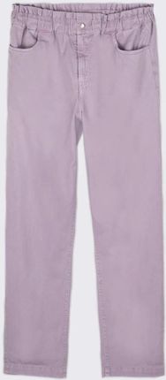 Spodnie jeansowe fioletowe z wysokim stanem