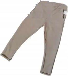 Spodnie beżowe z kieszonkami rozmiar 152