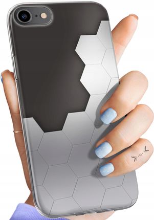 Hello Case Etui Do Iphone 7 8 Se 2020 Szare Metallic Grey Obudowa Pokrowiec Case