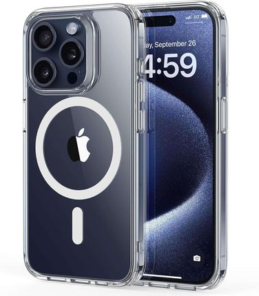 Alogy Etui Do Iphone 15 Pro Max Magsafe Obudowa Hybrid Case Cover Shock Clear Przezroczyste Szkło