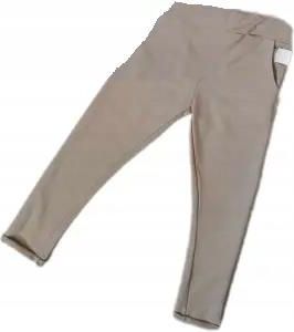 Spodnie beżowe z kieszonkami rozmiar 68