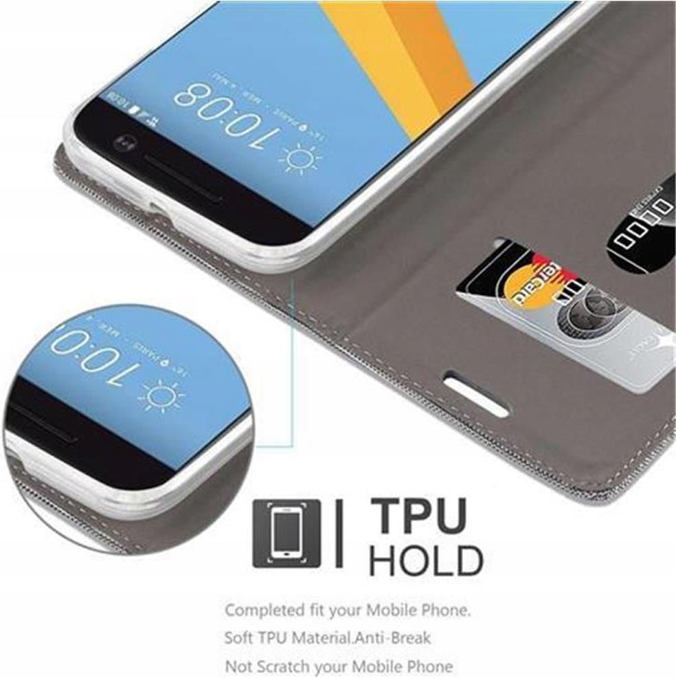 Custodia Cadorabo Per HTC One M10 In Blu Scuro Frost - Cover Sottile In TPU Morbido Antiurto - 3