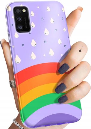 Hello Case Etui Do Samsung Galaxy A41 Tęcza Rainbow Obudowa Pokrowiec Case