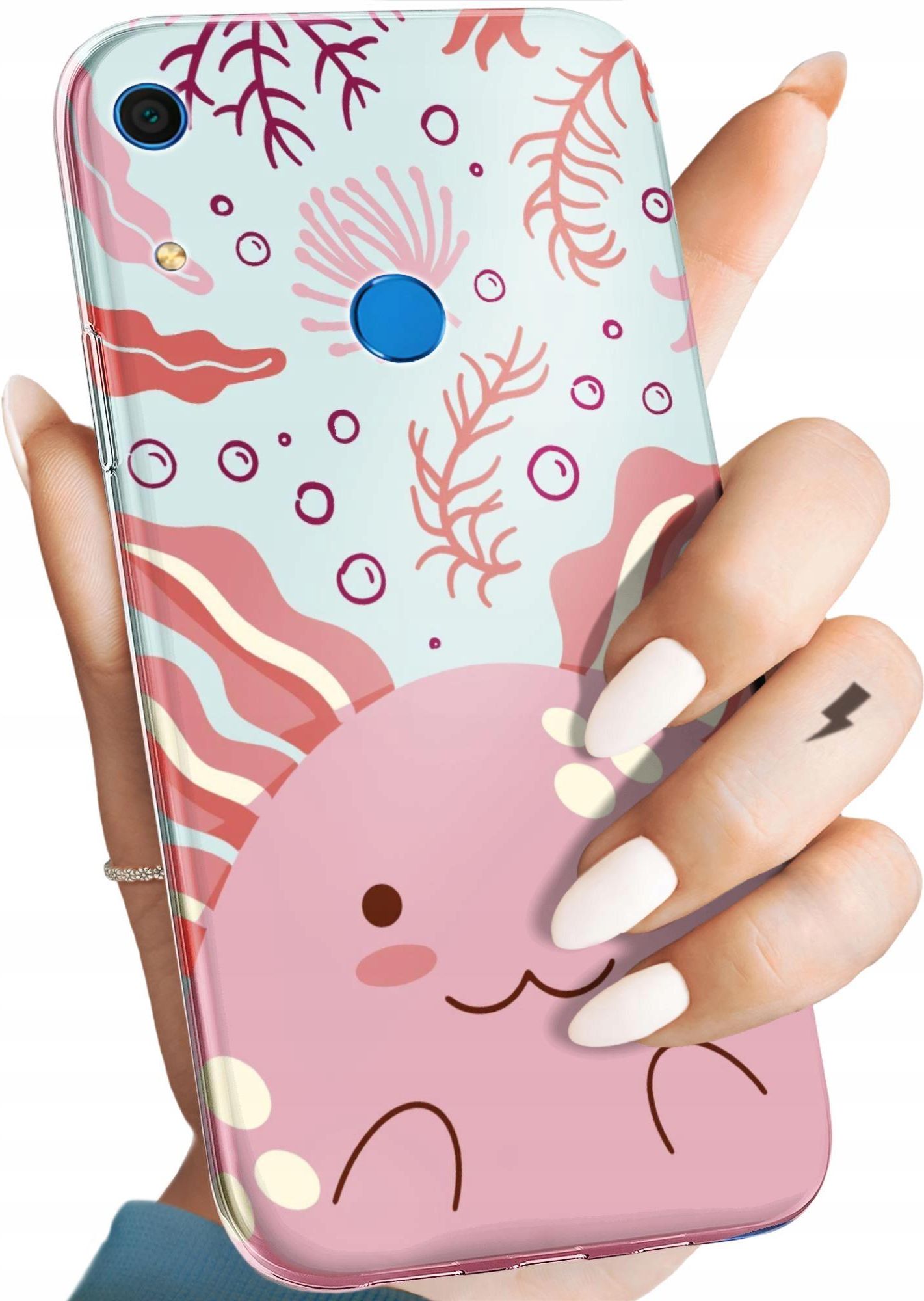 Custodia cover back case in TPU morbida per Realme C21 fantasia N6