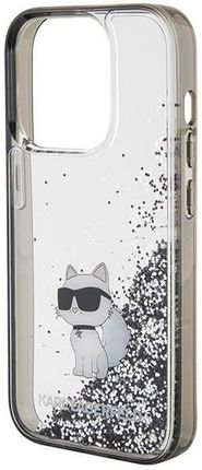 Karl Lagerfeld Etui Liquid Glitter Choupette Do Apple Iphone 15 Pro Max Przezroczysty - zdjęcie 2