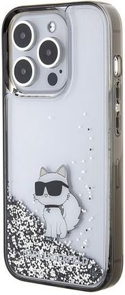 Karl Lagerfeld Etui Liquid Glitter Choupette Do Apple Iphone 15 Pro Max Przezroczysty - zdjęcie 6