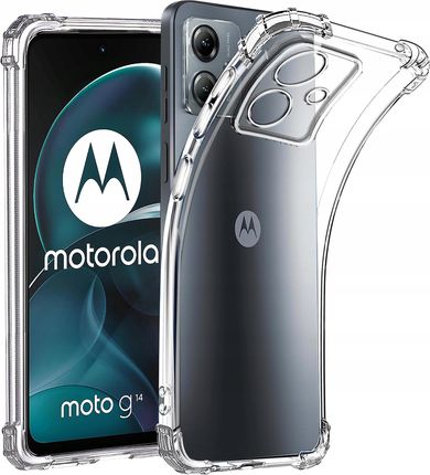 Krainagsm Etui Do Motorola Moto G14 Anti Shock Pancerne Case Szkło 9H