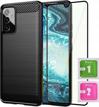 Case Etui Do Samsung Galaxy M23 5G Pancerne Karbon Szkło 5D