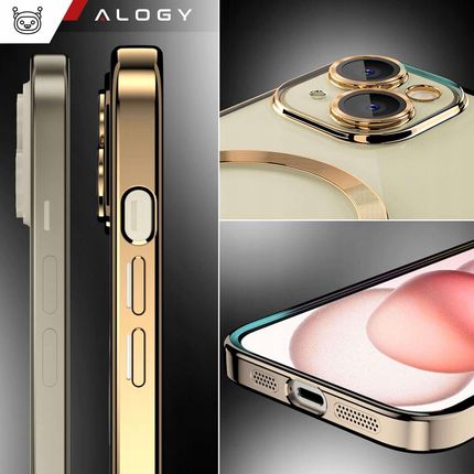 Alogy Etui Magsafe Case Do Iphone 15 Plus Glamour Luxury Obudowa Osłona Obiektywu - zdjęcie 6