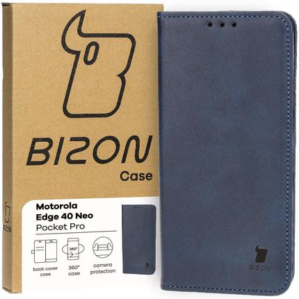 Bizon Etui Case Pocket Pro Do Motorola Edge 40 Neo Granatowe