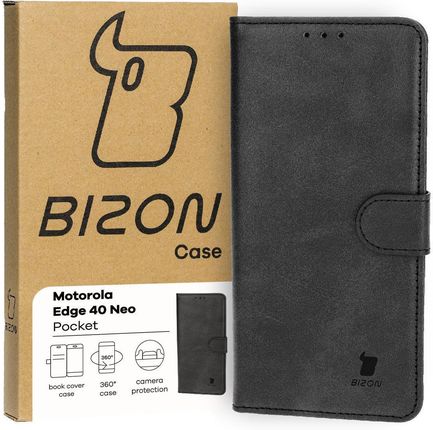 Bizon Etui Case Pocket Do Motorola Edge 40 Neo Czarne